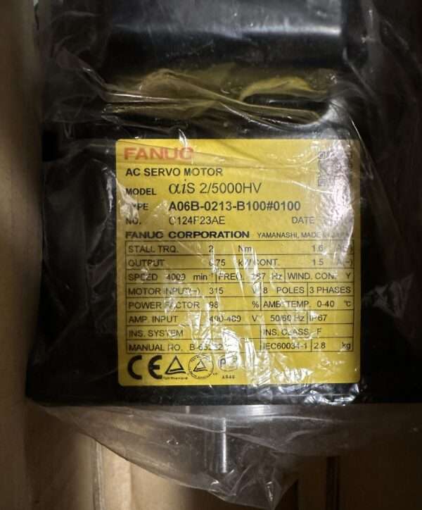 Fanuc SV_Motor_ALPHA _5000_ A06B-0213-B100#0100(IntNr230969) – Bild 2