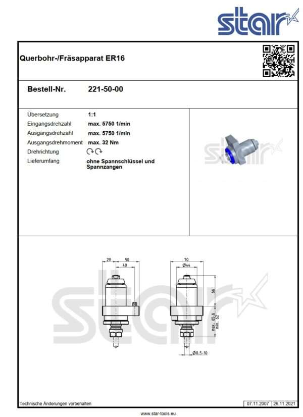 gebr. Werkzeughalter STAR 221-20-00 (IntNr231127) – Bild 2